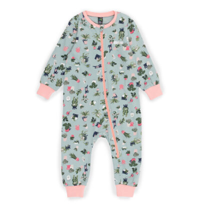 NANO PRINTEMPS 23 PYJAMA UNE PIÈCE TURQUOISE IMPRIMÉ (EN STOCK)