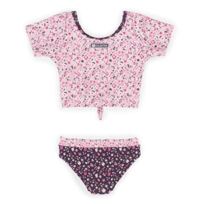 NANO PRINTEMPS 23 MAILLOT FILLE MINI FLEURS DEUX PIÈCES BLUSH (EN STOCK) – Image 2