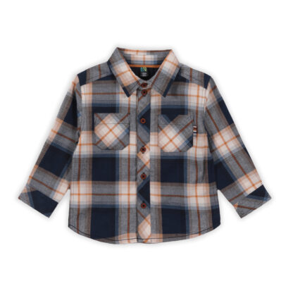 NANO AUTOMNE 23 BÉBÉ GARÇON LA TÊTE DANS LES NUAGES CHEMISE (EN STOCK)