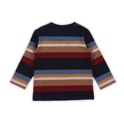 NANO AUTOMNE 23 BÉBÉ GARÇON LA TÊTE DANS LES NUAGES CHANDAIL MARINE LIGNÉ (EN STOCK) – Image 2