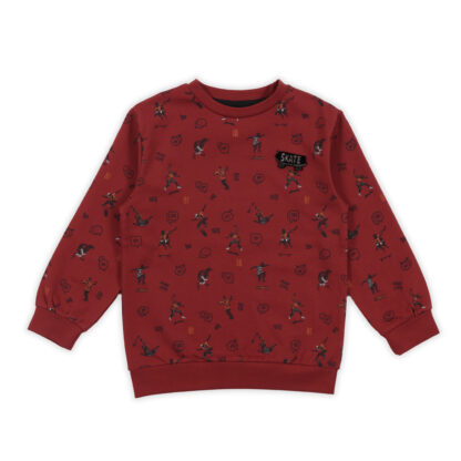 NANO AUTOMNE 23 ESPRIT LIBRE CHANDAIL ROUGE IMPRIMÉ