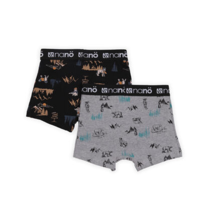 NANO SOUS-VÊTEMENTS PAQUET DE 2 BOXERS NOIR – Image 2