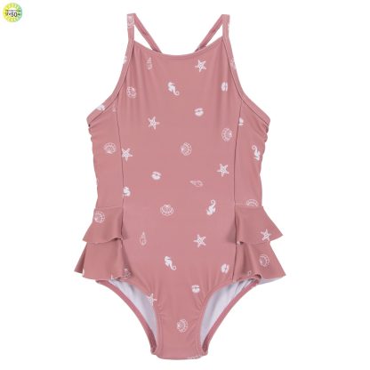 NANO PRINTEMPS 25 MAILLOTS COQUILLAGES UNE PIÈCE ROSE PÂLE – Image 2