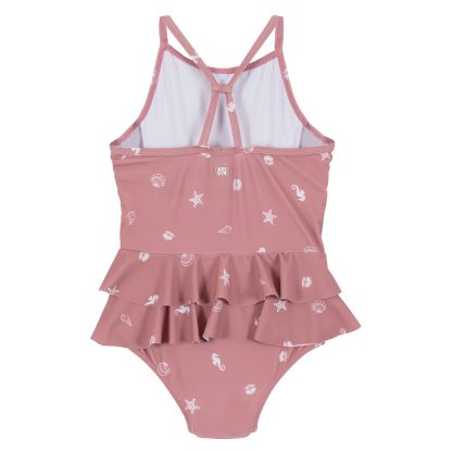 NANO PRINTEMPS 25 MAILLOTS COQUILLAGES UNE PIÈCE ROSE PÂLE – Image 3