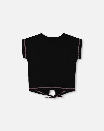 DEUX PAR DEUX PRINTEMPS 25 BONBONS À GOGO T-SHIRT NOIR – Image 5
