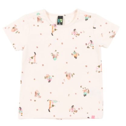 NANO PRINTEMPS 25 PETIT POUCE VERT T-SHIRT BEIGE